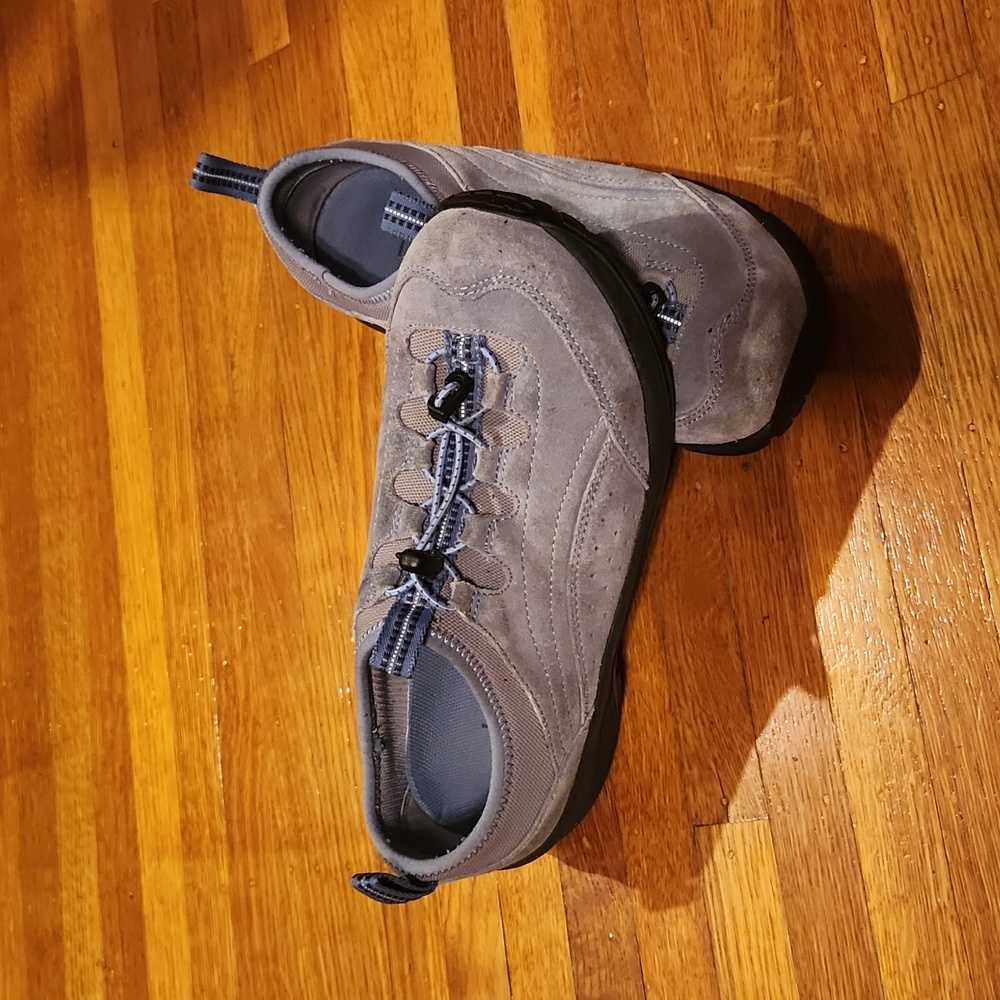 L.L. Bean  blue/gray swede shoes